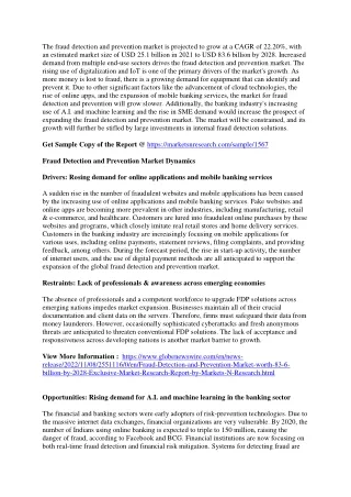 the fraud detection and prevention market