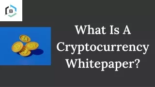 what is a cryptocurrency whitepaper