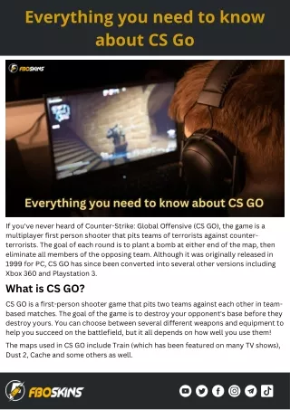 Everything you need to know about CS GO