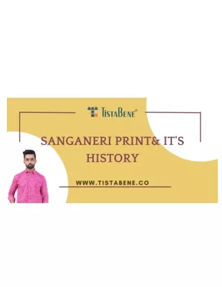 Blog on Sanganeri Print And It's History
