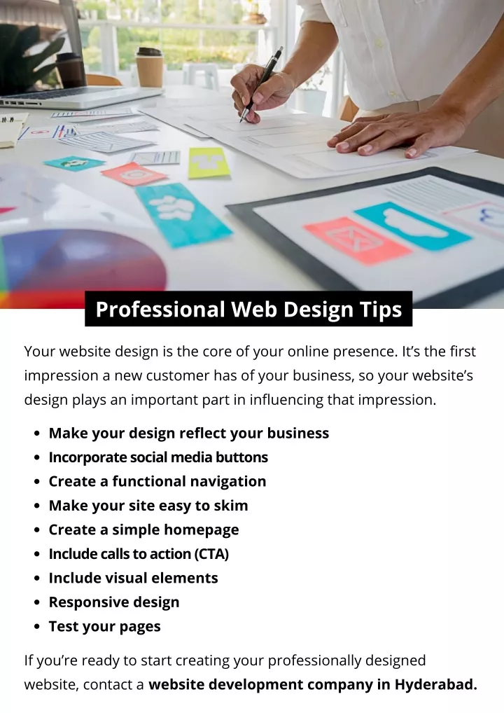 professional web design tips