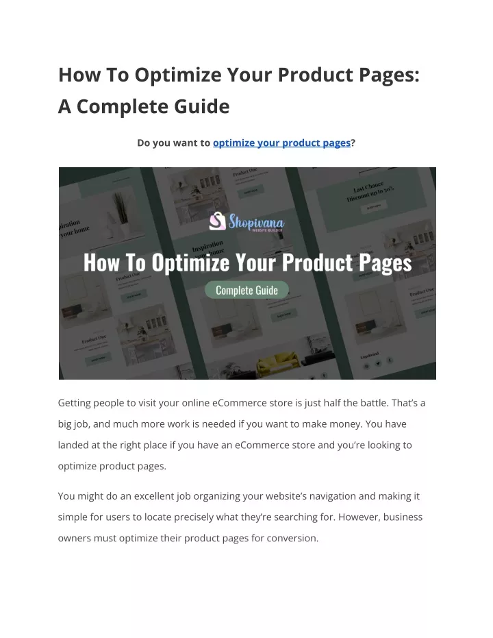 PPT - How To Optimize Your Product Pages_ A Complete Guide PowerPoint ...