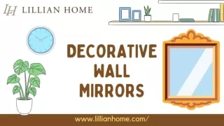 Buy Morden and Unique Wall Mirrors | Lillian Home