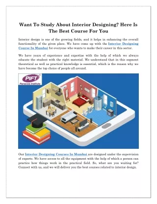 Interior Designing Course In Mumbai