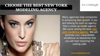 Visit The Best New York Modeling Agency
