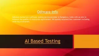 AI Based Testing