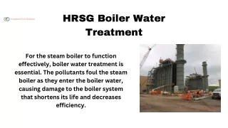 Best HRSG Boiler Water Treatment By CCGT