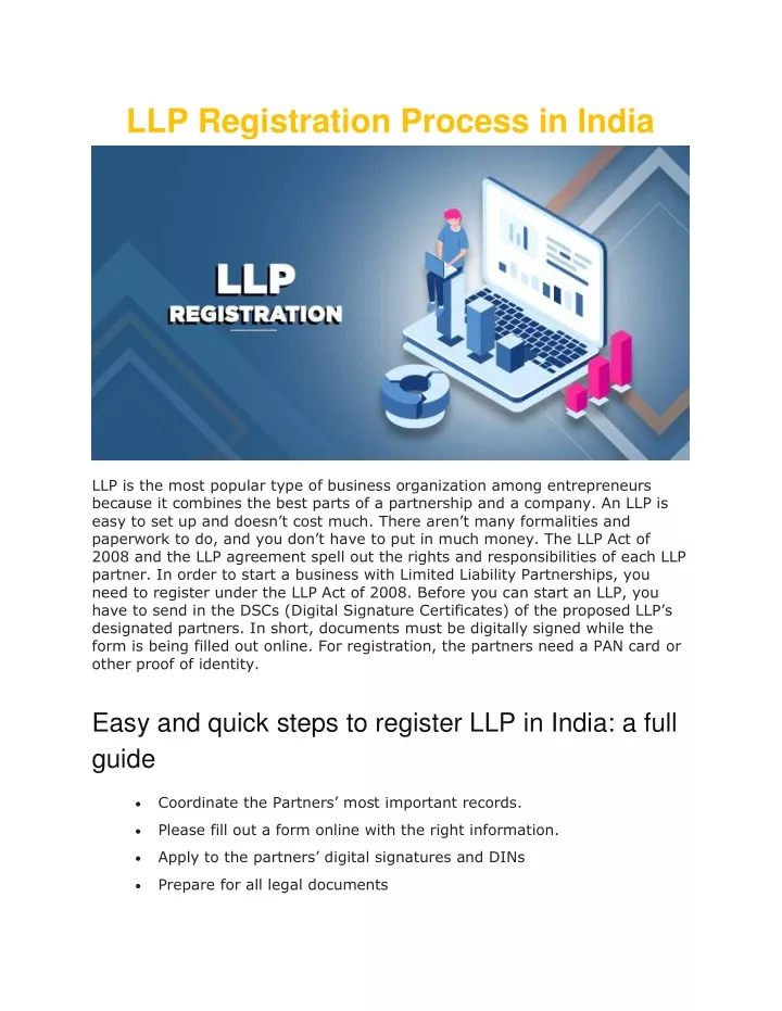 llp registration process in india