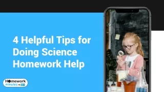Science Homework Help - 4 Helpful Tips For Doing
