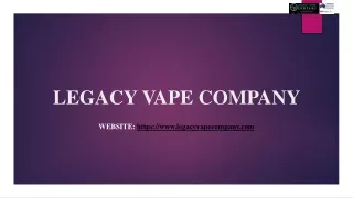 Legacy Vape Company- Best Sub Ohm Kit in Australia