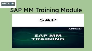 SAP MM Training Course in Gurgaon