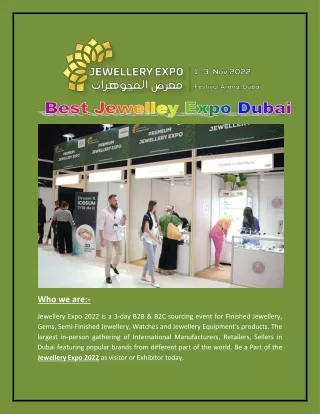 Best Jewelley Expo Dubai