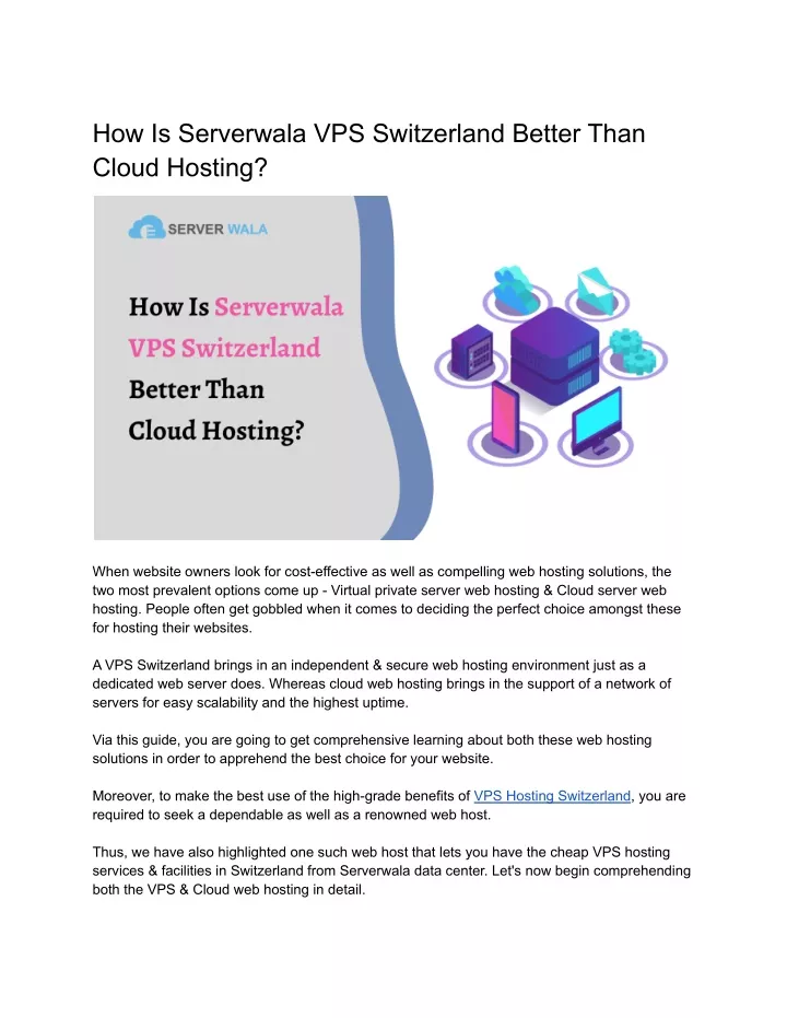 how is serverwala vps switzerland better than