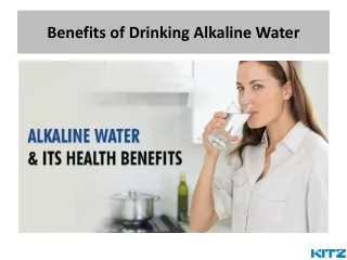 benefits of drinking alkaline water