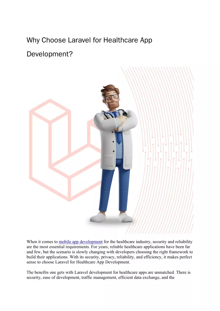 why choose laravel for healthcare app