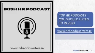 TOP HR PODCASTS YOU SHOULD LISTEN TO IN 2023