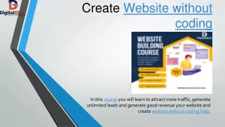 create website w ithout coding