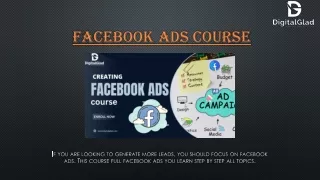 Facebook ads course