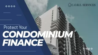 Protect Your Condominium Finance - Core Condo Services