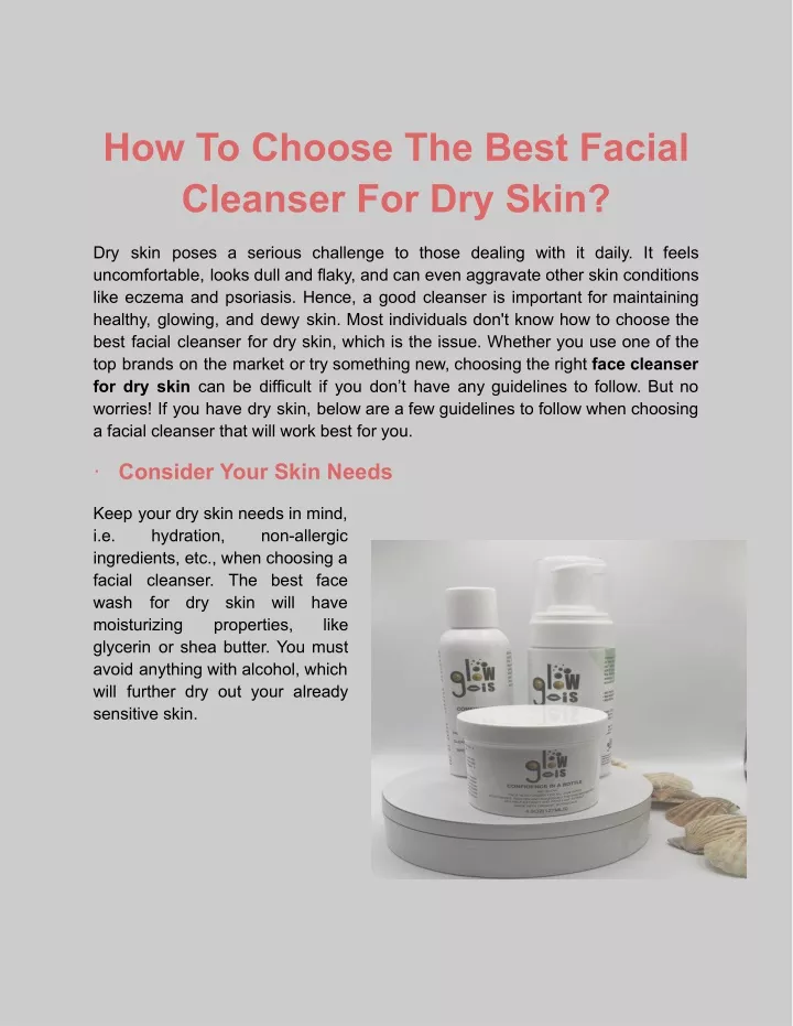 how to choose the best facial cleanser