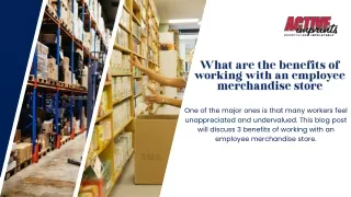 What are the benefits of working with an employee merchandise store