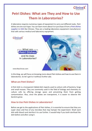 petri dishes what are they and how to use them