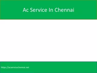 Ac Repair And Service In Chennai