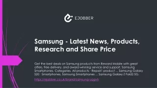Samsung - Latest News, Products, Research and Share Price