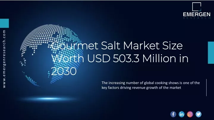 gourmet salt market size worth usd 503 3 million