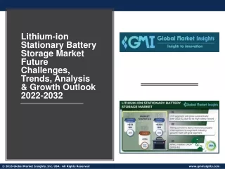 Lithium-ion Stationary Battery Storage Market PPT