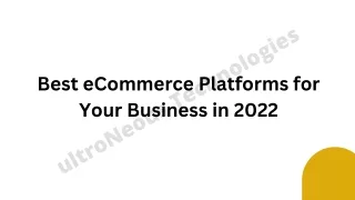 ecommerce platform for your business in 2022