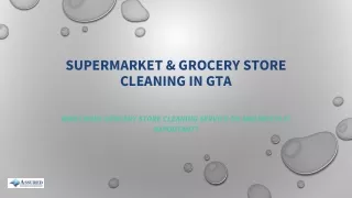 Supermarket Cleaning Services | Supermarket Cleaning Service Near Me