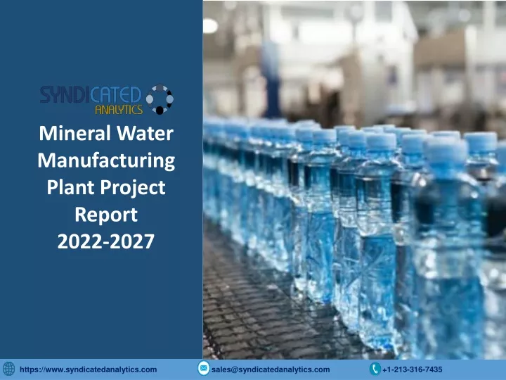mineral water manufacturing plant project report