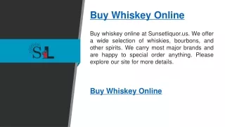 Buy Whiskey Online   Sunsetliquor.us