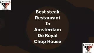 Best Steakhouse In Amsterdam