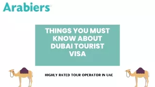 THINGS YOU MUST KNOW ABOUT DUBAI TOURIST VISA