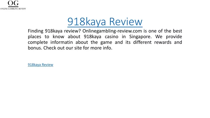 918kaya review