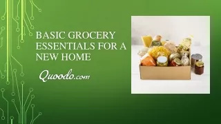 Basic Grocery Essentials for a New Home
