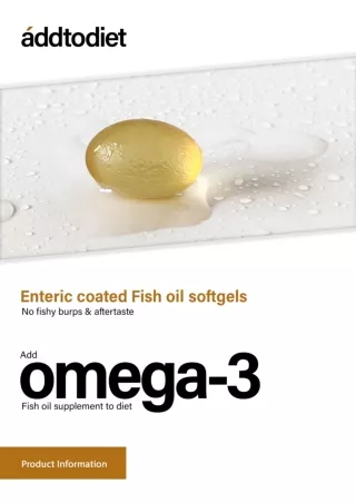 addtodiet Omega-3 Fish Oil Product Information