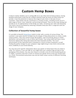 custom hemp boxes