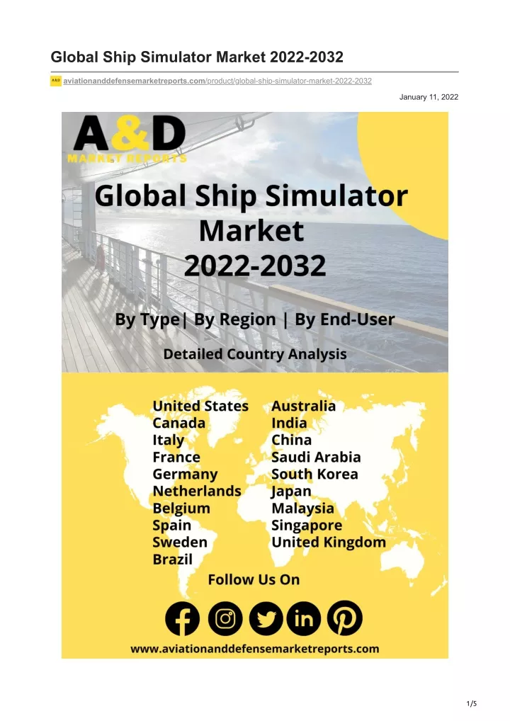 global ship simulator market 2022 2032