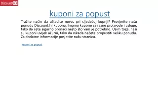 kuponi za popust Discount.hr