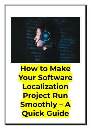 How to Make Your Software Localization Project Run Smoothly – A Quick Guide