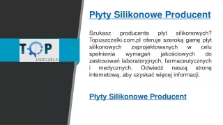 Płyty Silikonowe Producent  Topuszczelki.com.pl