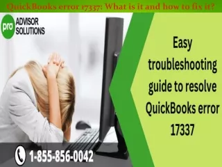 quickbooks error 17337 what is it and how to fix it