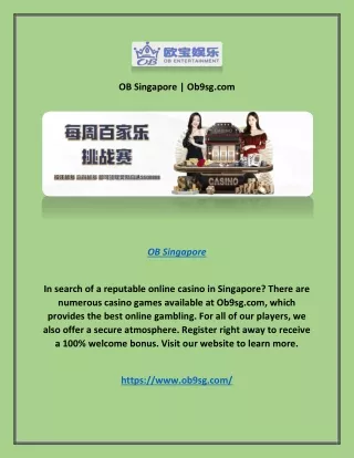 ob singapore ob9sg com