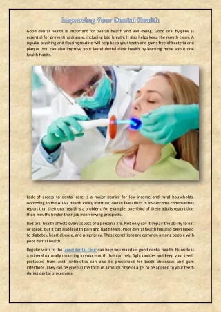good dental health is important for overall