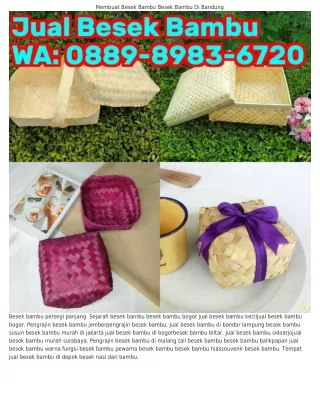 Ö88ᑫ·8ᑫ8ᣮ·ᏮᜪᒿÖ (WA) Makanan Besek Bambu Beli Besek Bambu