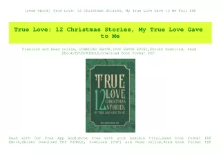 [read ebook] True Love 12 Christmas Stories  My True Love Gave to Me Full PDF