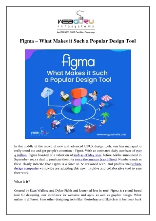figma what makes it such a popular design tool